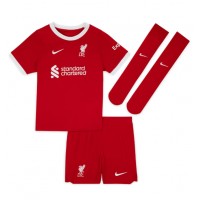 Fotbalové Dres Liverpool Darwin Nunez #9 Dětské Domácí 2023-24 Krátký Rukáv (+ trenýrky)